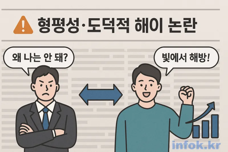 이재명 정부 빚탕감 논란
